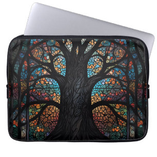 Housse Pour Ordinateur Portable Arbre De Vie Vitré Mosaïque Art