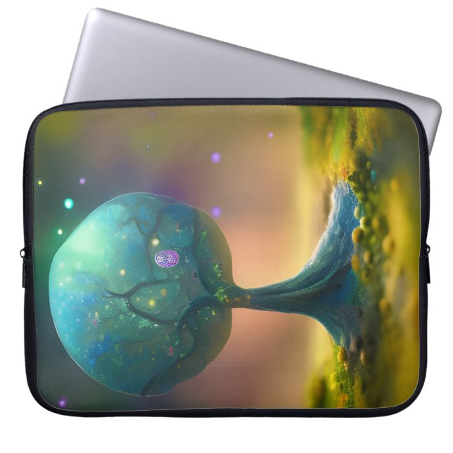 Housse Pour Ordinateur Portable Arbre naissance IA Art (Devant)