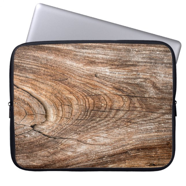 Housse Pour Ordinateur Portable Arbre texture bois massif brut (Devant)