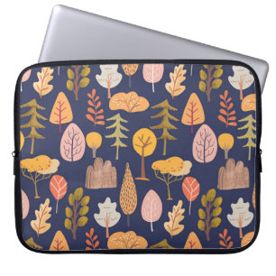 Housse Pour Ordinateur Portable Arbres multicolores : Vintage mi-automne