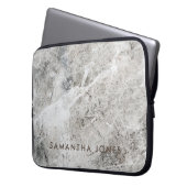 Housse Pour Ordinateur Portable Architecture Texture marbre blanc granit de pierre (devant gauche)