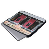 Housse Pour Ordinateur Portable Argent et train rouge (Devant bas)