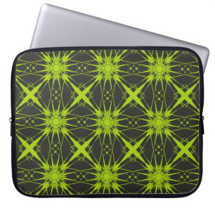 Housse Pour Ordinateur Portable Arrière - plan abstrait vert. Mode graphique.abstr