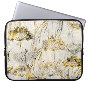 Housse Pour Ordinateur Portable arrière - plan d'aquarelle Abstraite : dandelion,