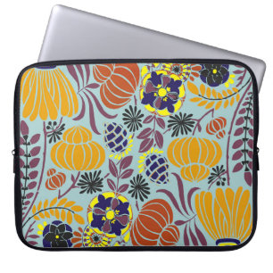 Housse Pour Ordinateur Portable arrière - plan de design floral