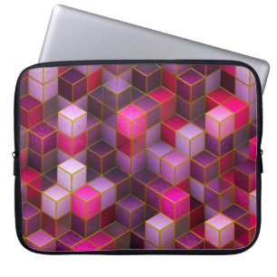 Housse Pour Ordinateur Portable Arrière - plan de texture de surface du cube