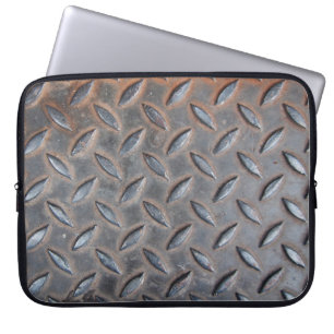 Housse Pour Ordinateur Portable arrière - plan diamant, surf en acier soudé