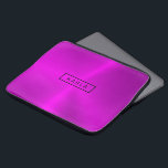 Housse Pour Ordinateur Portable Arrière - plan métallique rose profond brillant<br><div class="desc">Elégant moderne teintes rose foncé poli texture métallique imprimé. monogramme facultatif.</div>