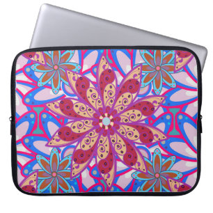 Housse Pour Ordinateur Portable Arrière - plan motif couleur ressort sans faille.