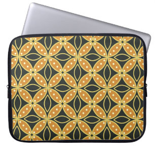 Housse Pour Ordinateur Portable Arrière - plan motif géométrique sans couture. Bat