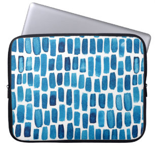 Housse Pour Ordinateur Portable Arrière - plan motif transparent avec aquarelle bl