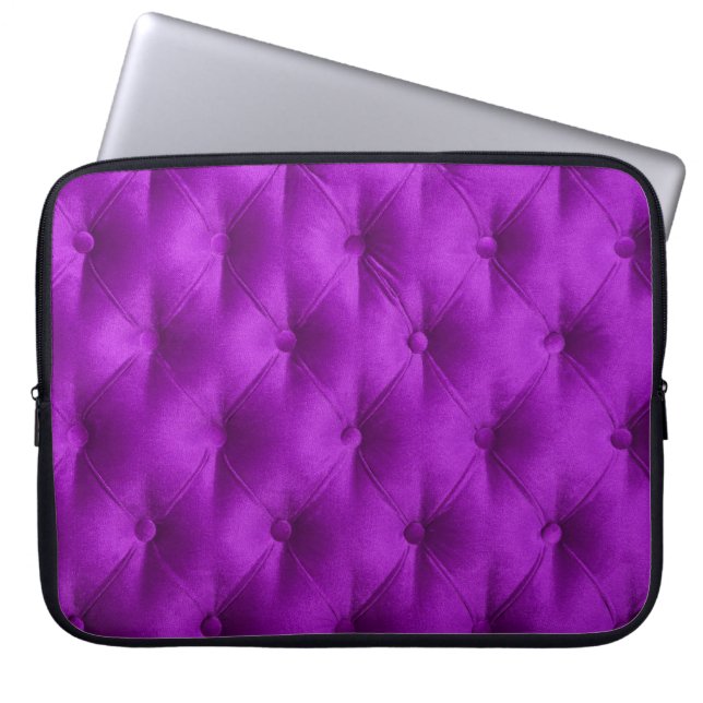 Housse Pour Ordinateur Portable Arrière - plan textile violet velours violet capit (Devant)