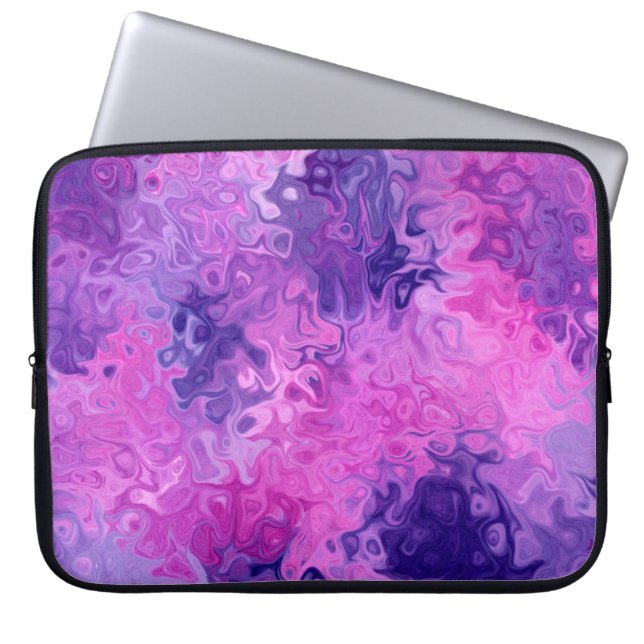 Housse Pour Ordinateur Portable Arrière - plan texture motif violet (Devant)