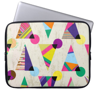 Housse Pour Ordinateur Portable arrière - plan triangle sans couture, motif hipste