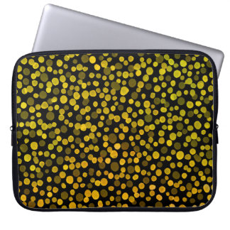 Housse Pour Ordinateur Portable Art Abstrait : Aquarelle Points Créatifs.