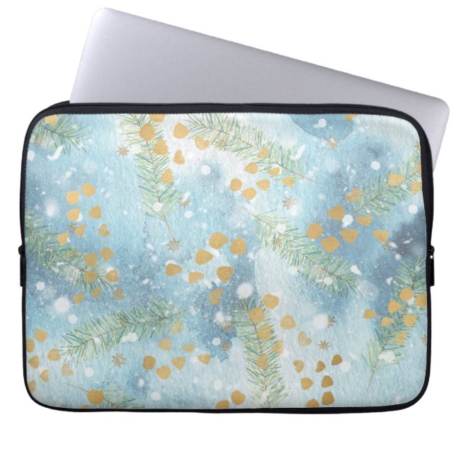 Housse Pour Ordinateur Portable Art Abstrait de Noël (Devant)