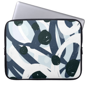 Housse Pour Ordinateur Portable Art Abstrait : Illustration de peinture transparen