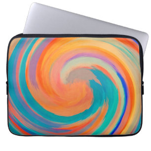 Housse Pour Ordinateur Portable Art Abstrait Tourbillon Moderne #8