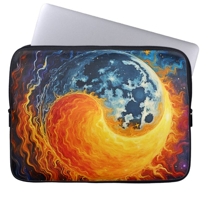 Housse Pour Ordinateur Portable Art Celestial Yin Yang (Devant)
