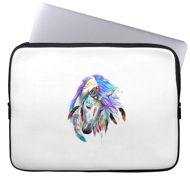 Housse Pour Ordinateur Portable Art de cheval (Devant)