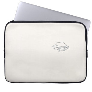 Housse Pour Ordinateur Portable Art de ligne minimaliste introverti 