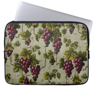 Housse Pour Ordinateur Portable Art de vigne rustique de campagne français de vign
