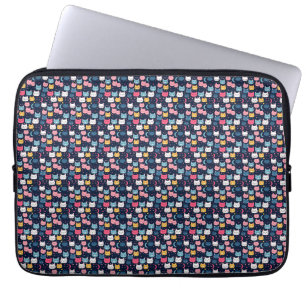 Housse Pour Ordinateur Portable Art du chat Visages de chats mignons