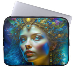 Housse Pour Ordinateur Portable Art fantastique magique éthéré Belle Déesse