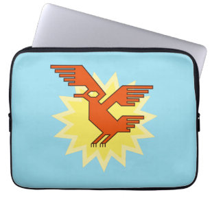 Housse Pour Ordinateur Portable Art géométrique moderne d'oiseau de condor andin