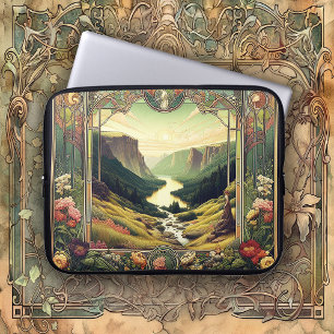 Housse Pour Ordinateur Portable Art Nouveau Classique Paysage Artistique