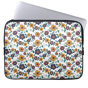 Housse Pour Ordinateur Portable Art populaire des années 70 Ditzy Retro Daisy dans