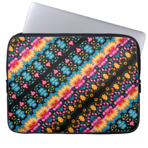 Housse Pour Ordinateur Portable Art populaire floral moderne