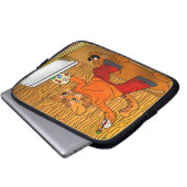 Housse Pour Ordinateur Portable Artiste Peintre Chat (Devant bas)