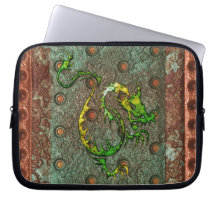 Arty Dragon asiatique en 3D sur manche portable en