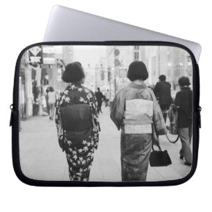 Housse Pour Ordinateur Portable Asie, Japon, Tokyo. Geishas sur le Ginza.