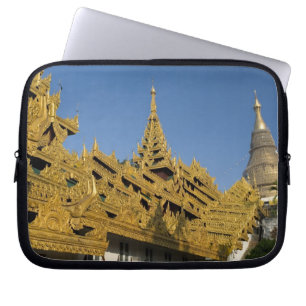Housse Pour Ordinateur Portable Asie, Myanmar, Yangon. Stupa doré de Shwedagon 2