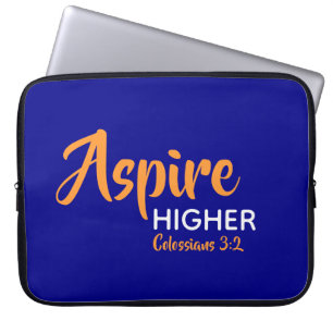 Housse Pour Ordinateur Portable ASPIRE HAUT Inspirationnel Christian Blue