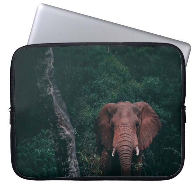 HOUSSE POUR ORDINATEUR PORTABLE ASSEZ ÉLÉPHANT (Devant)
