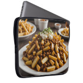 Housse Pour Ordinateur Portable Assiette de Poutine (Devant droit)