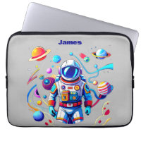 Astronaut coloré et Univers en couleurs vives