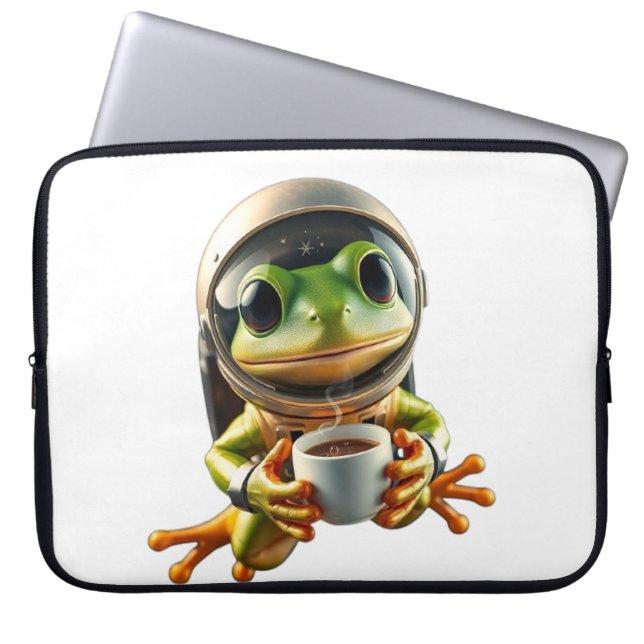 Housse Pour Ordinateur Portable Astronaut Frog (Devant)