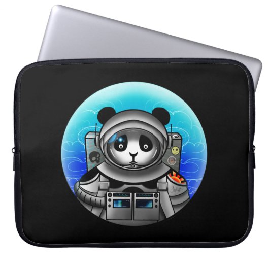 Housse Pour Ordinateur Portable Astronaute Panda Bear (Devant)