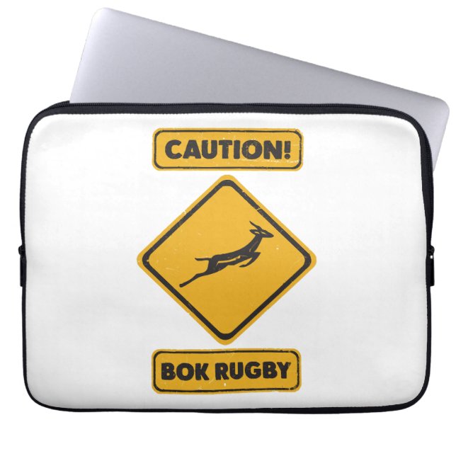 Housse Pour Ordinateur Portable Attention - SpringBoks traversant (Devant)