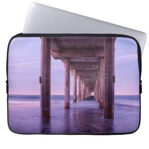 Housse Pour Ordinateur Portable Aube violette à Scripps Pier