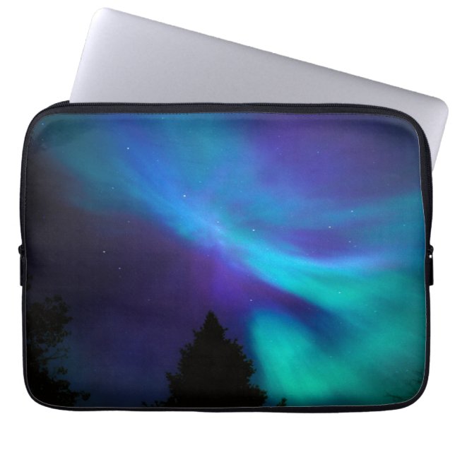 Housse Pour Ordinateur Portable Aurora Borealis | Canada Ontario Sudbury (Devant)