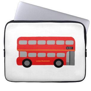 Housse Pour Ordinateur Portable Autobus rouge de Londres