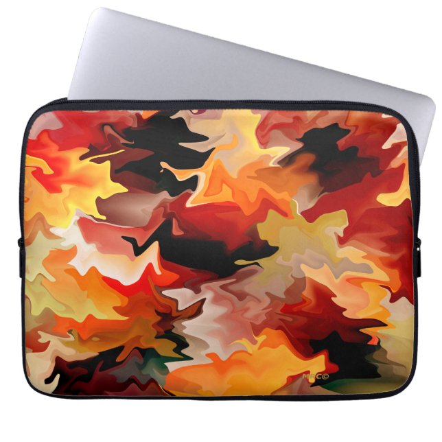 Housse Pour Ordinateur Portable Automne fluide....... (Devant)