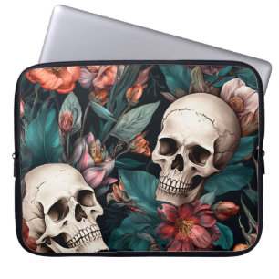 Housse Pour Ordinateur Portable Automne Vibes 3D Skull