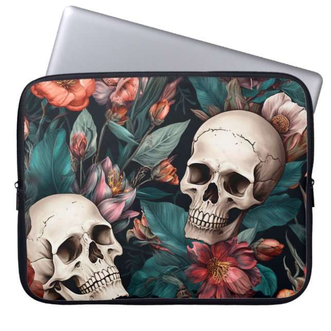 Housse Pour Ordinateur Portable Automne Vibes 3D Skull (Devant)
