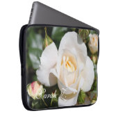 Housse pour ordinateur portable aux fleurs de rose (Devant droit)